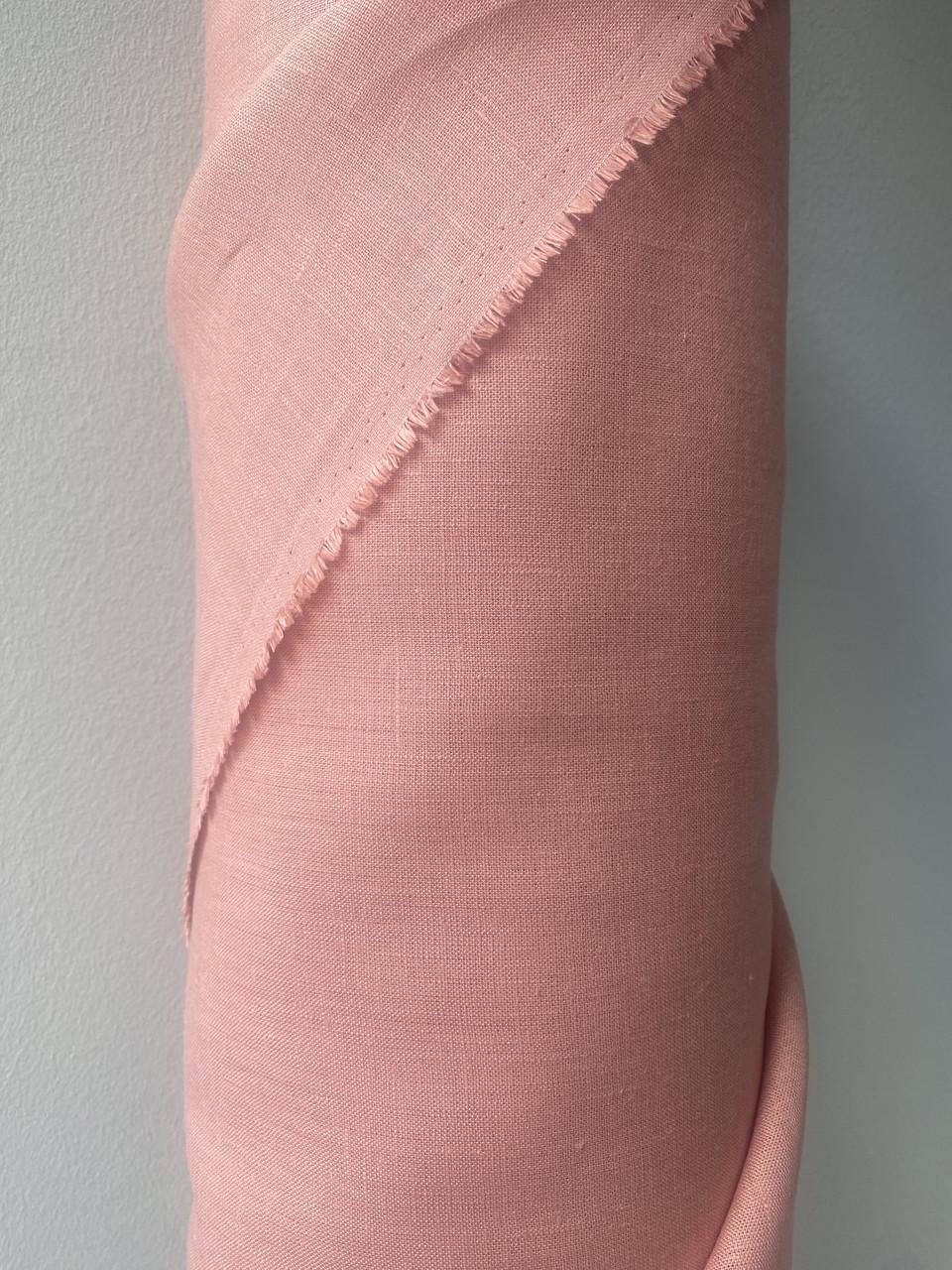Ткань костюмная смягченная LINEN PLUS 100% лен 150 см 366 Персиково-розовый - фото 5 Ткань костюмная смягченная LINEN PLUS 100% лен 150 см 366 Персиково-розовый - фото 5