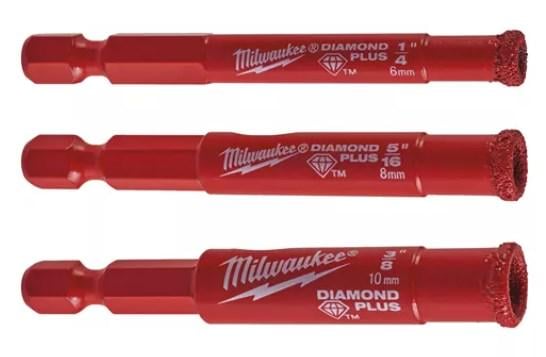 Набор коронок Milwaukee Diamond Plus 3 шт. (4932471771)