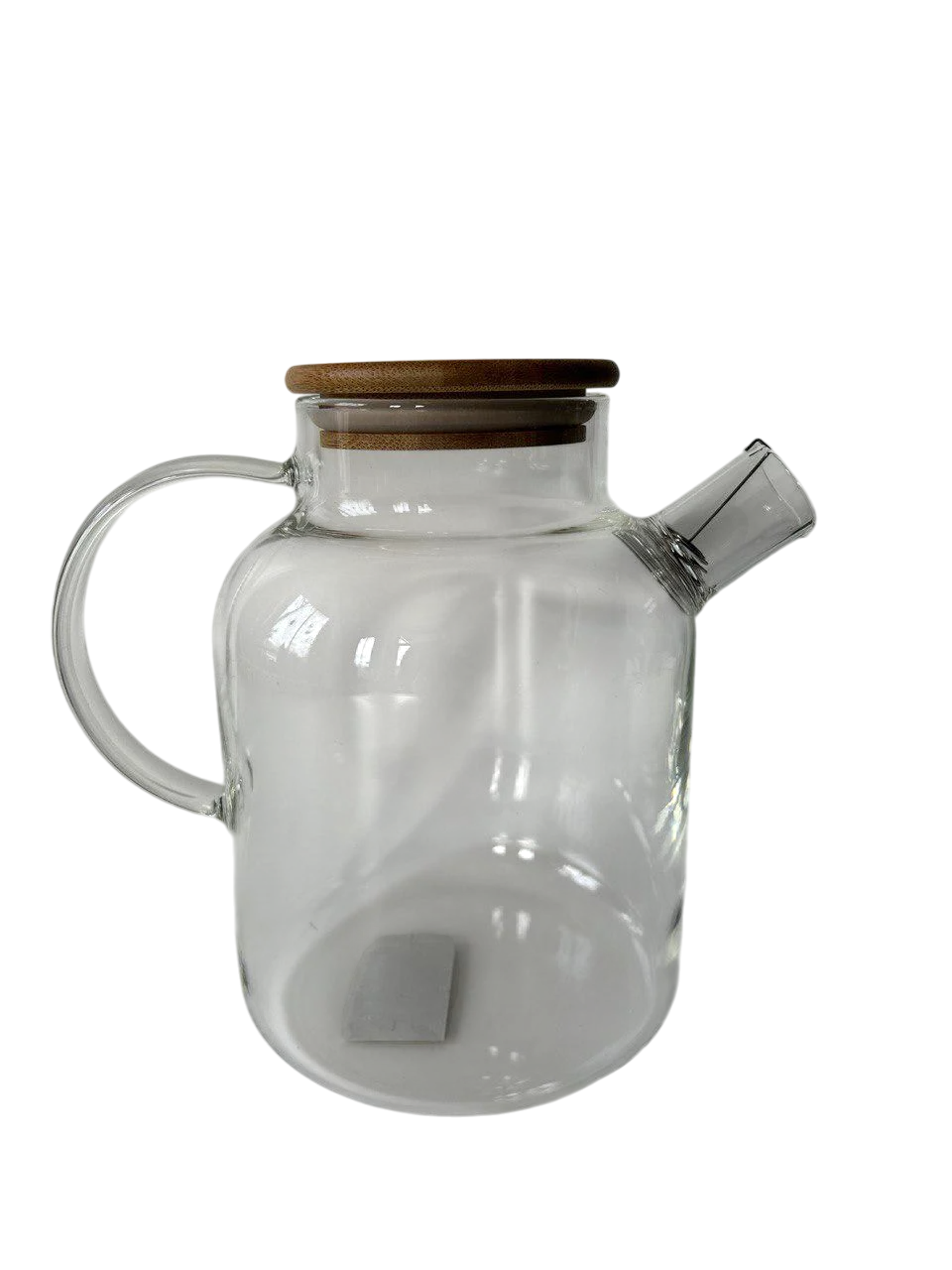 Заварник-графін Stenson R92192 Fusion із пружиною-ситом та бамбуковою кришкою 1,5 л (589249)