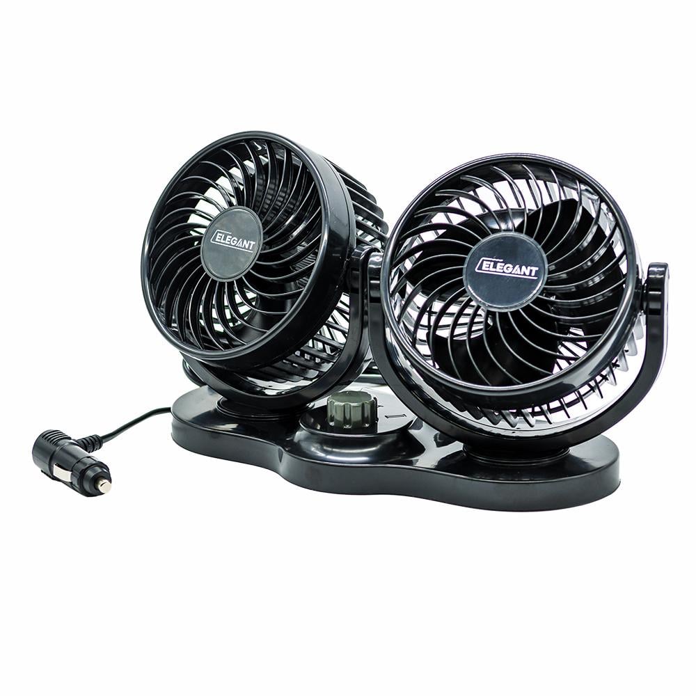 Вентилятор автомобильный двойной Elegant Maxi EL 24 В d 12,7 см (101 547)