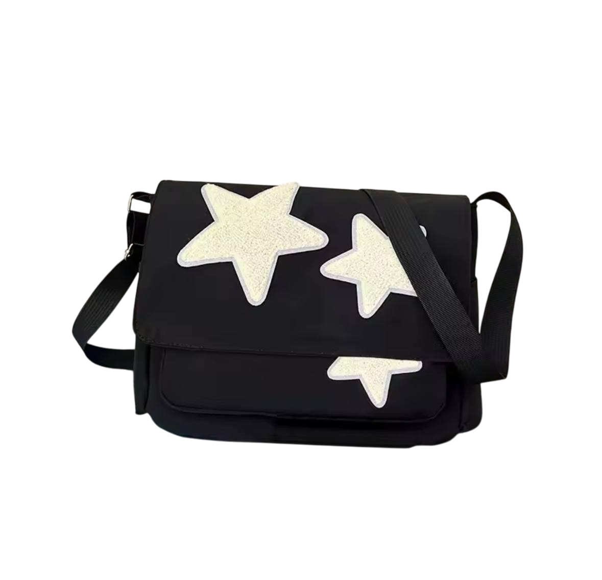 Сумка для девочки для школы/института с карманами в японском стиле Черный