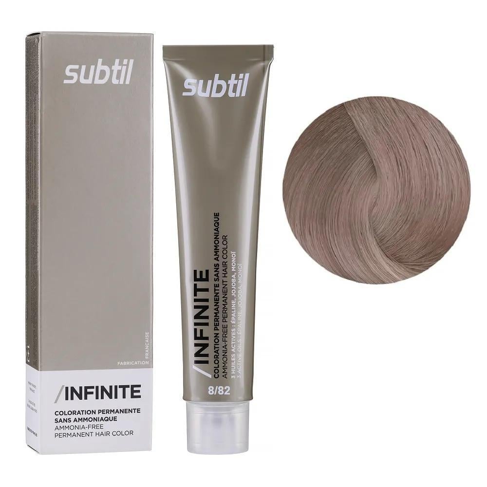 Крем-краска безаммиачная для волос Subtil Infinite Permanent Hair Color 8.82 Светлый перламутровый блонд 60 мл