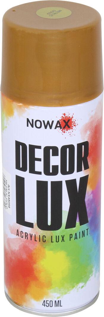 Краска-спрей Nowax Decor Lux 450 мл Золотой металлик METALIC GOLD (NX48058/NX65058)