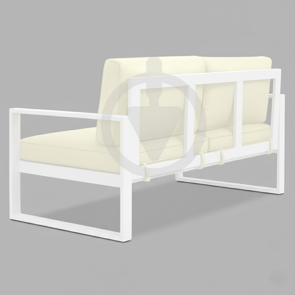 Диван металевий AVVS tech Бостон вуличний лофт з підлокітниками рогожка 160 см Бежевий/Білий (30067119) - фото 3 Диван металевий AVVS tech Бостон вуличний лофт з підлокітниками рогожка 160 см Бежевий/Білий (30067119) - фото 3