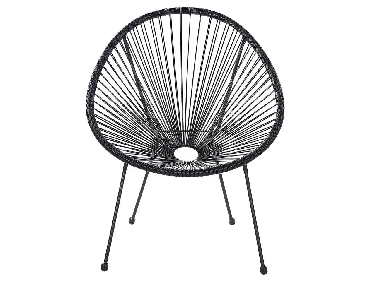 Комплект садових стільців 4Points Capri 2 шт. Чорний - фото 5