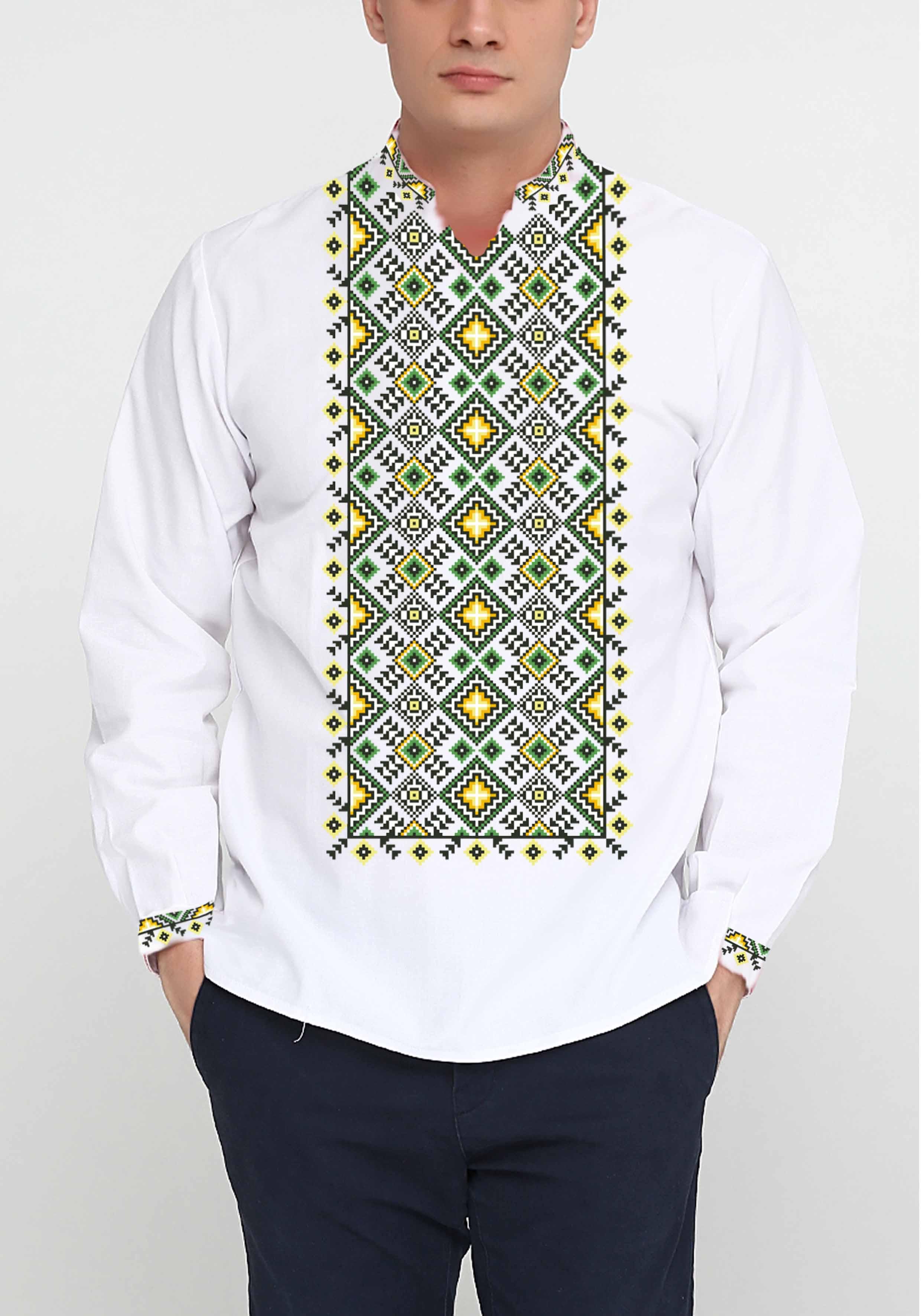 Заготовка для вишивки нитками або бісером сорочка габардин (СЧГ-330)