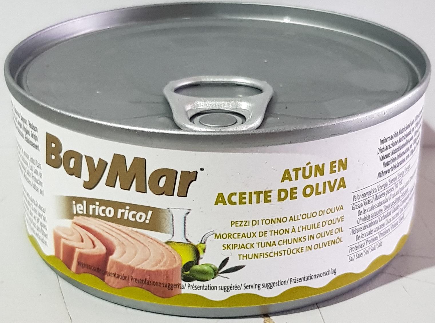 Тунець BayMar цілий в оливковій олії 160 г (12970346)