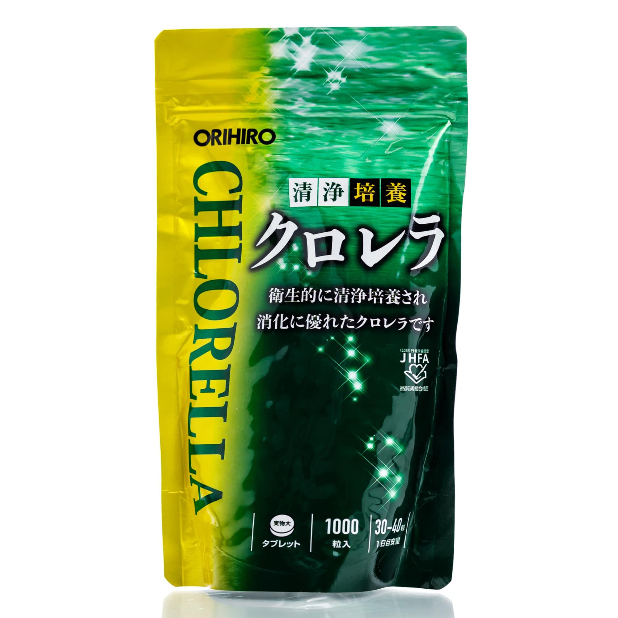 Хлорелла ORIHIRO Chlorella 40 дн. 1000 шт.