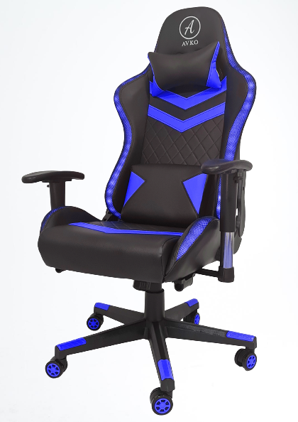 Кресло геймерское компютерное AG70650 RGB подсветка Blue