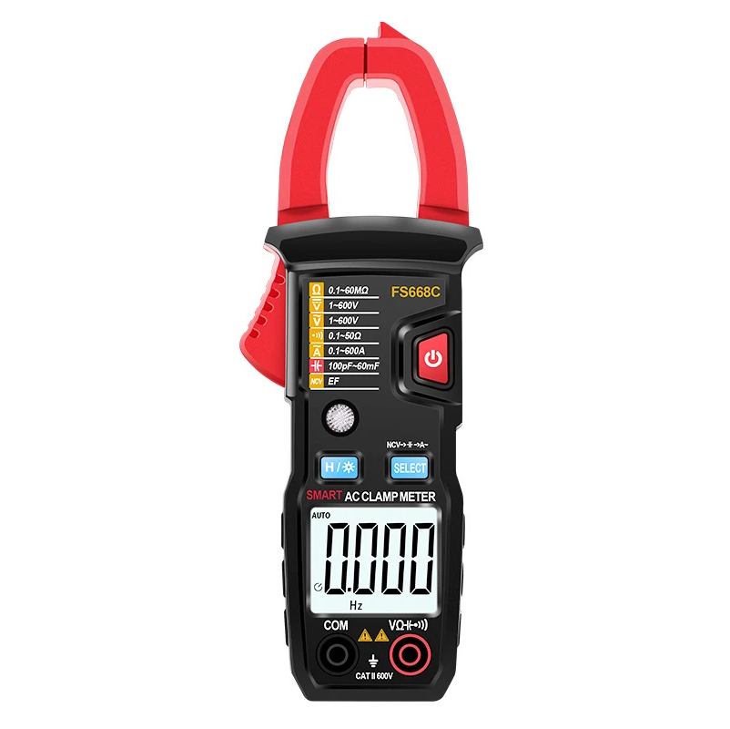 Мультиметр-тестер автоматический токовые клещи CZDANG FS668C 6000 бит 2xAAA (718905)