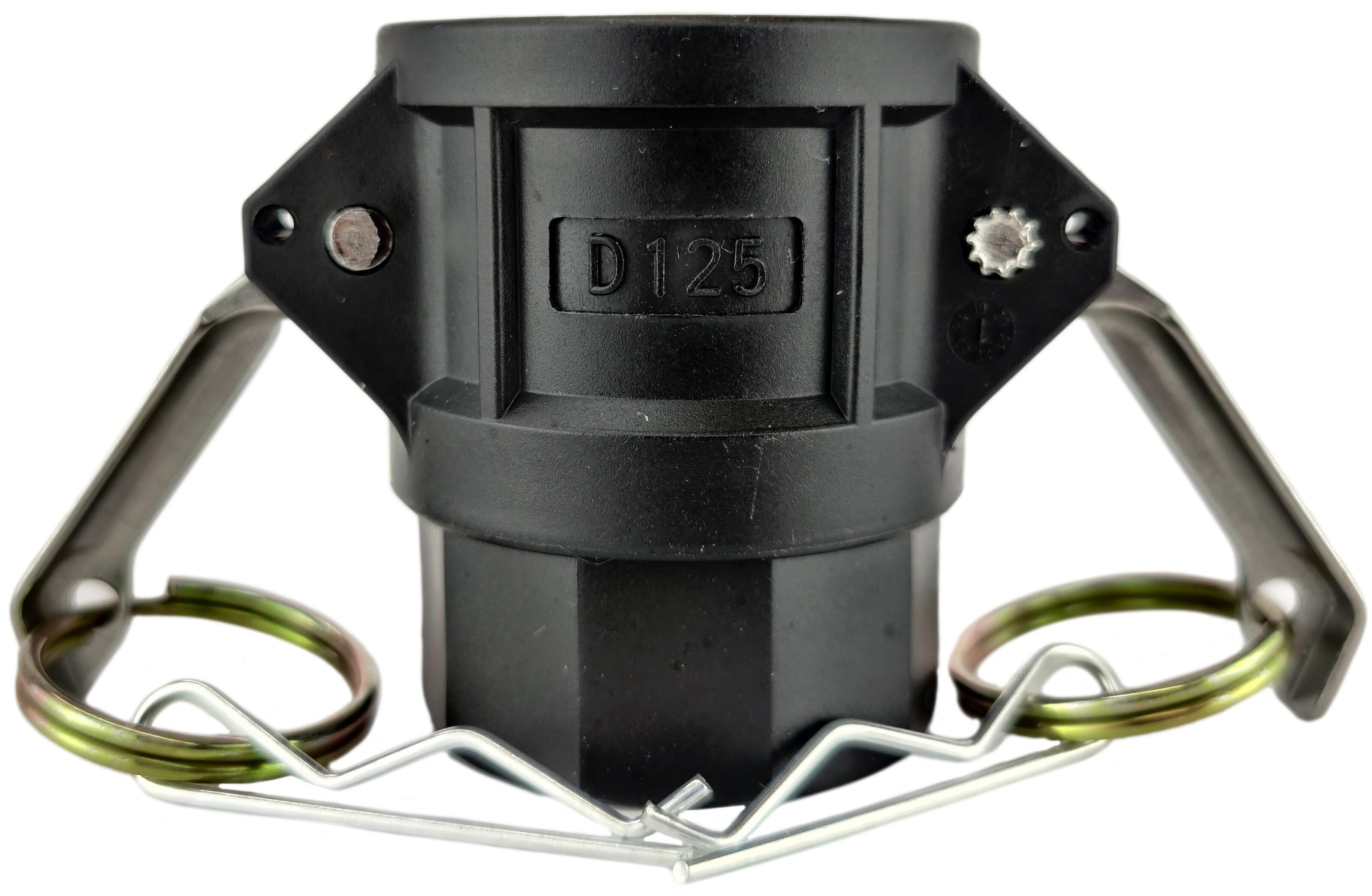 Муфта camlock тип D с внутренней резьбой BSPP ШРЗ полипропилен D-125 1 1/4" (50233020) - фото 1 Муфта camlock тип D с внутренней резьбой BSPP ШРЗ полипропилен D-125 1 1/4" (50233020) - фото 1