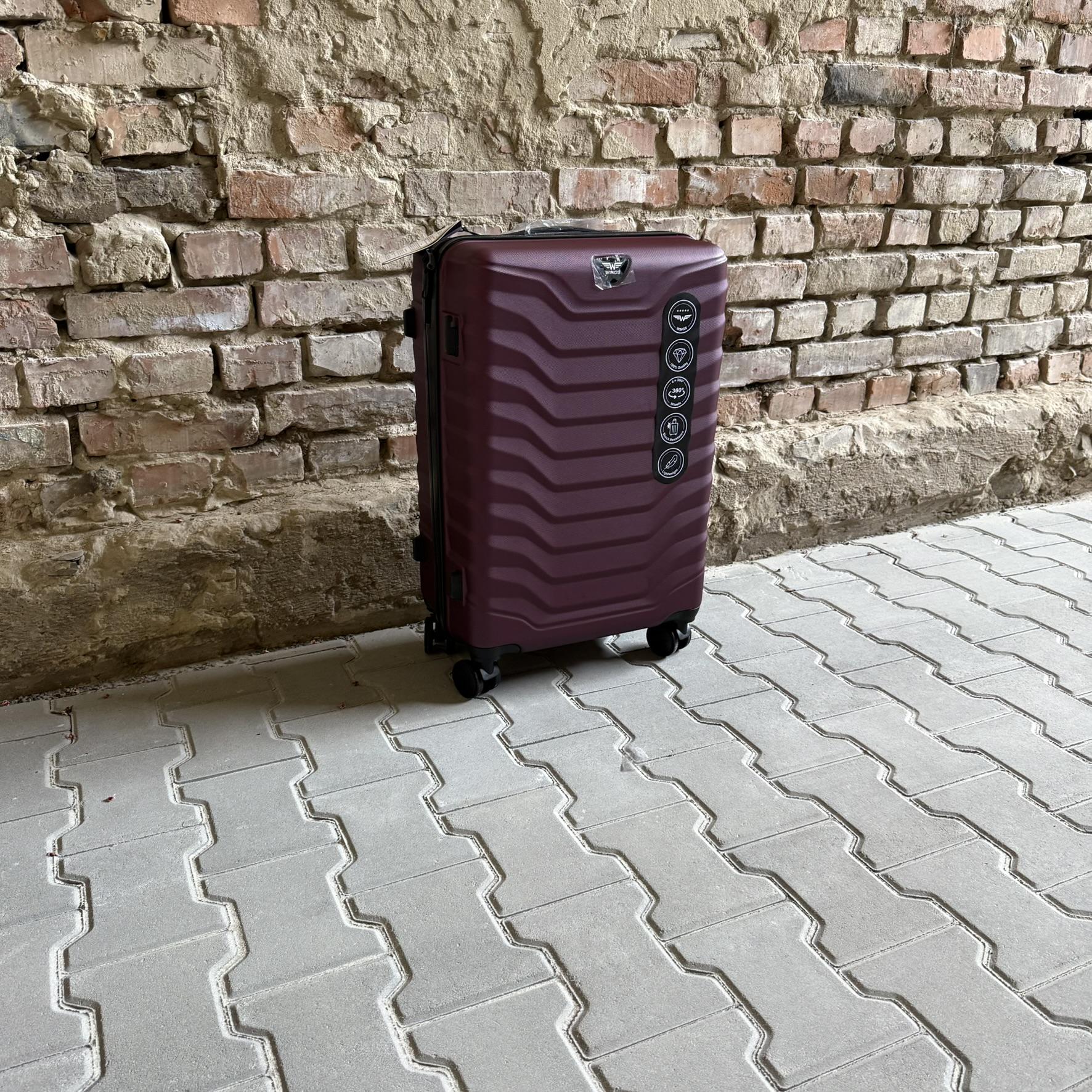 Чемодан Wings PEA01 дорожный М Бордовый (26557317) - фото 3 Чемодан Wings PEA01 дорожный М Бордовый (26557317) - фото 3