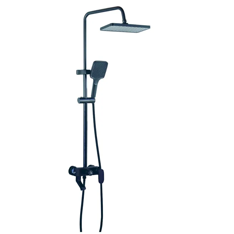 Душевая колонна со смесителем из алюминия Armata BCG-009-J Black 3 режима (CH6560)