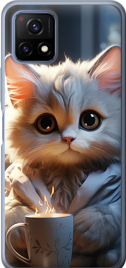 Чехол на Vivo Y52S White cat (5646u-2242-42517)