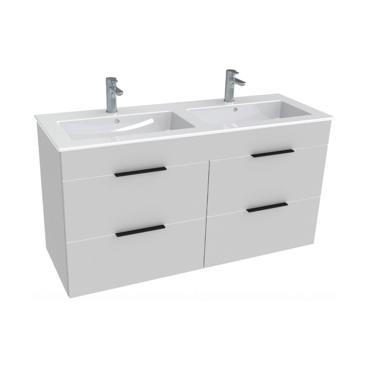 Тумба с умывальником подвесная Jika Сube H4536621763001 120x60,7x43 см Белый (124234)