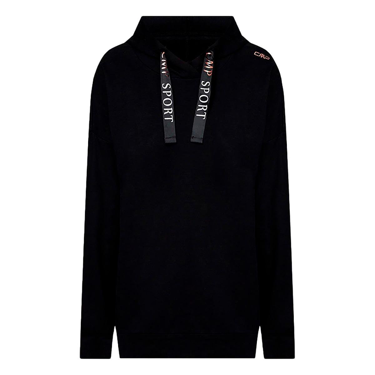 Кофта жіноча CMP WOMAN SWEAT FIX HOOD XS Чорний (31D4566-U901 XS)