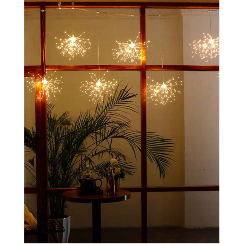 Гирлянда-штора Салит Фейерверк 100 LED Теплый Белый (2392454519)