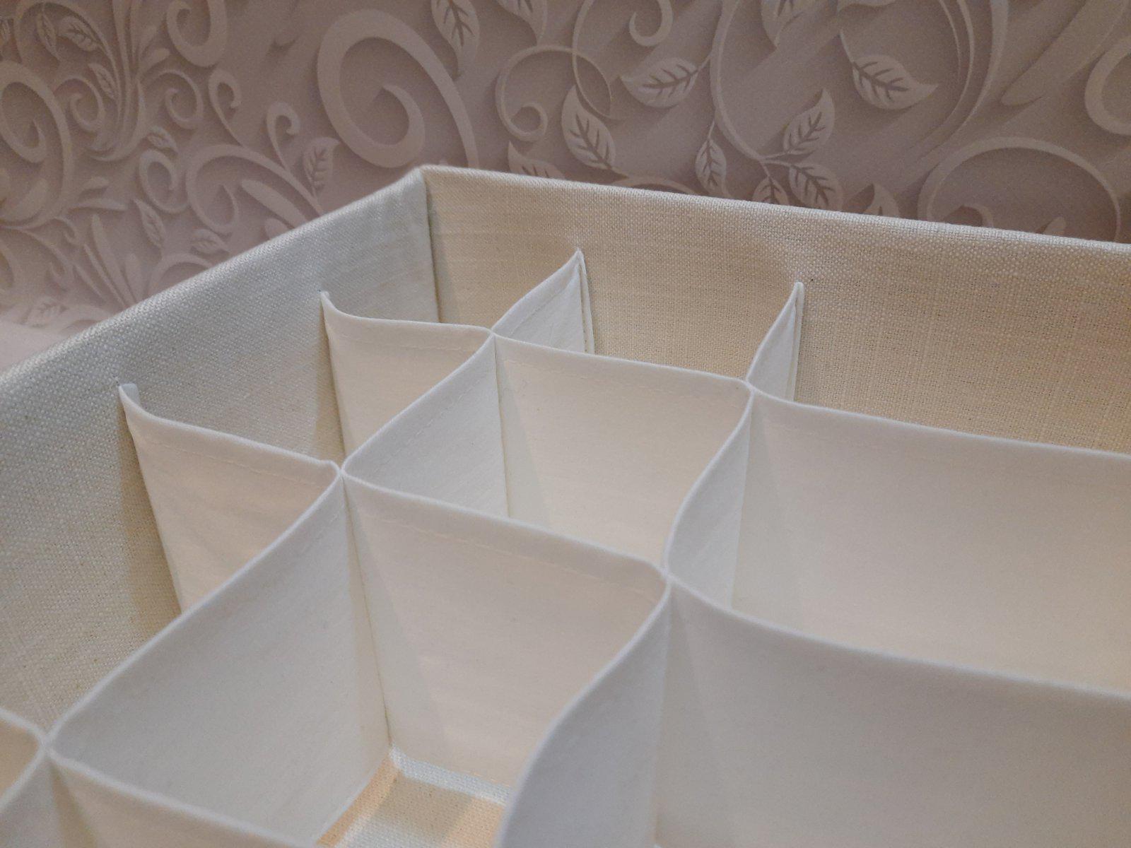 Органайзер большой тканевый Luib AVA 6.1 для хранения нижнего белья 40х50х10 Лен (10771352) - фото 3 Органайзер большой тканевый Luib AVA 6.1 для хранения нижнего белья 40х50х10 Лен (10771352) - фото 3