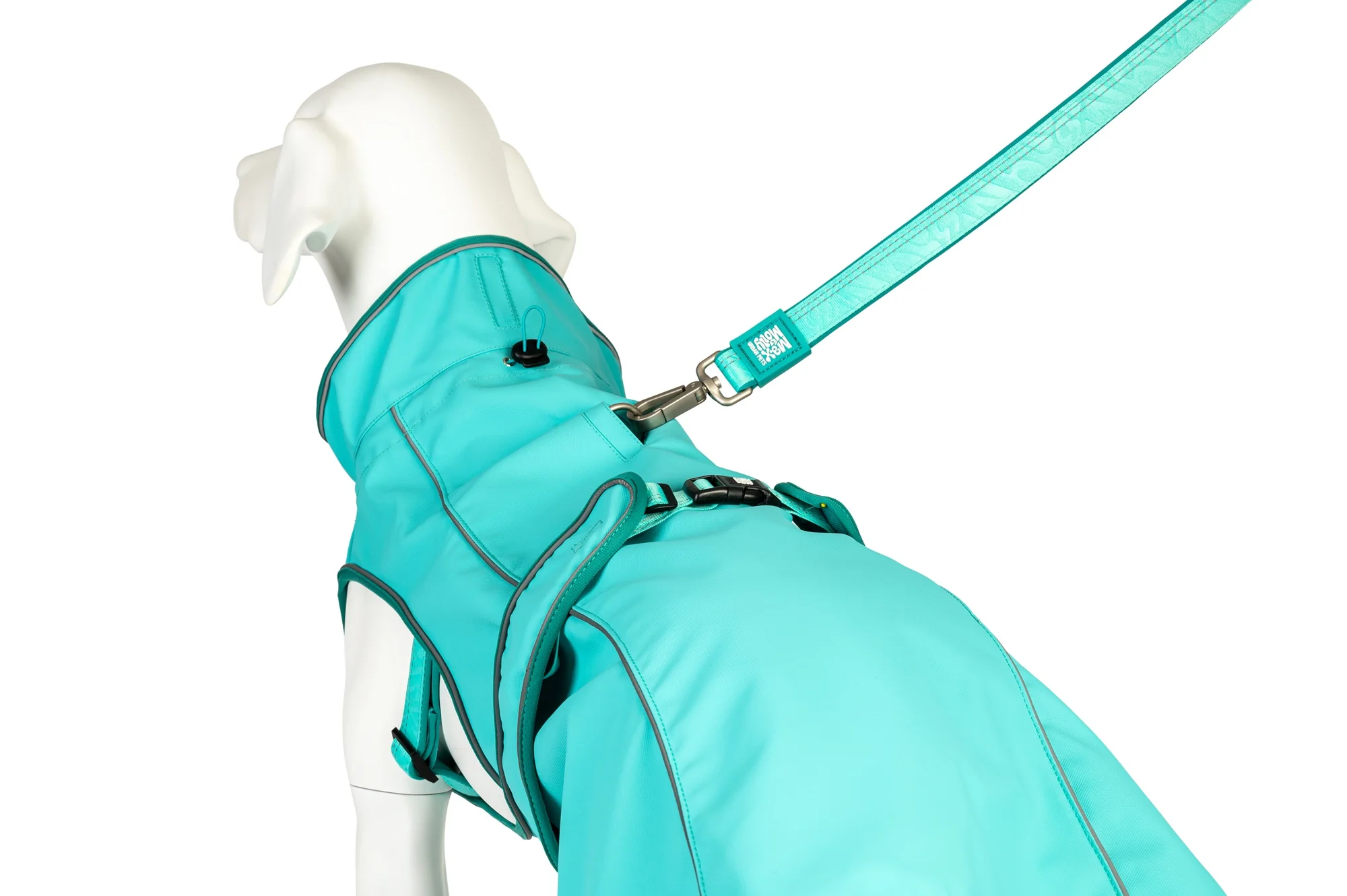 Дождевик для собак Max & Molly Raincoat Matrix 2.0 XXS Turquoise (2670646502) - фото 2