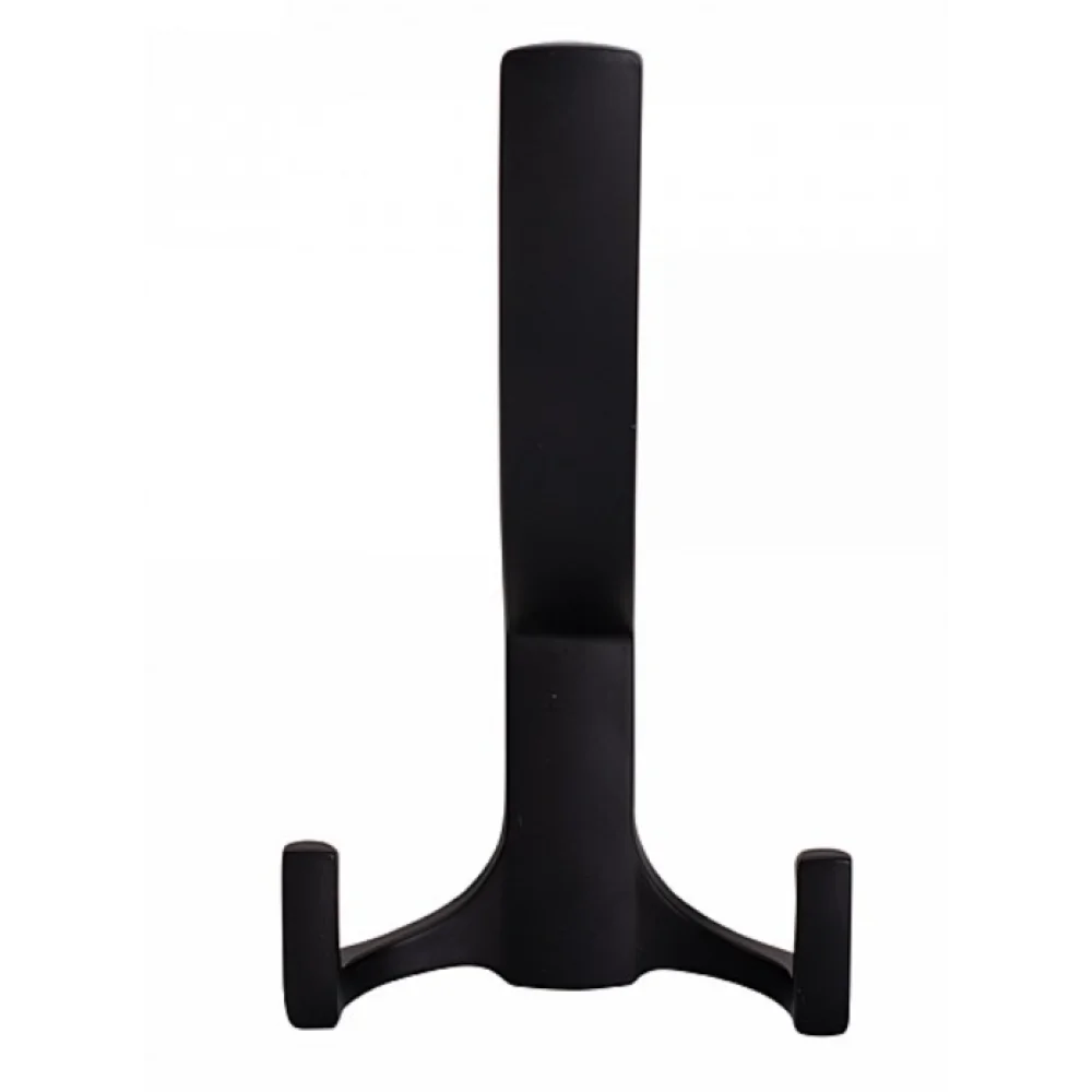 Гачок для одягу Modern з трьома вішалками 139х80 мм Чорний матовий (MK0476)