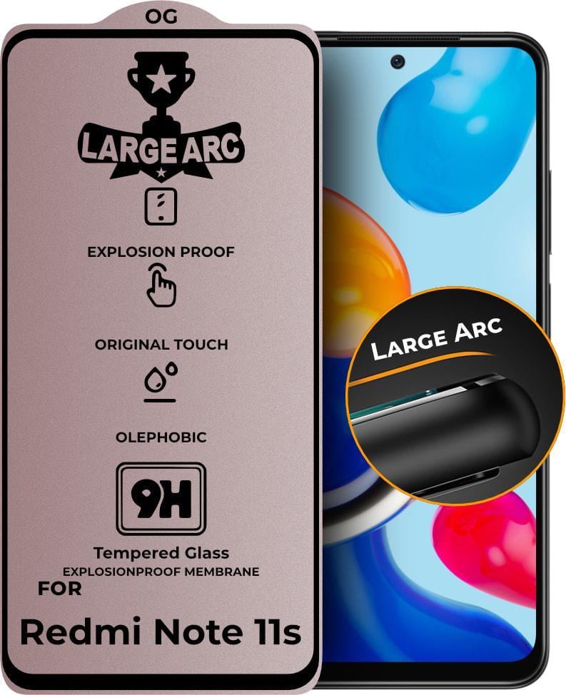 Защитное стекло Large Arc Xiaomi Redmi Note 11S (Full Glue) (30980)