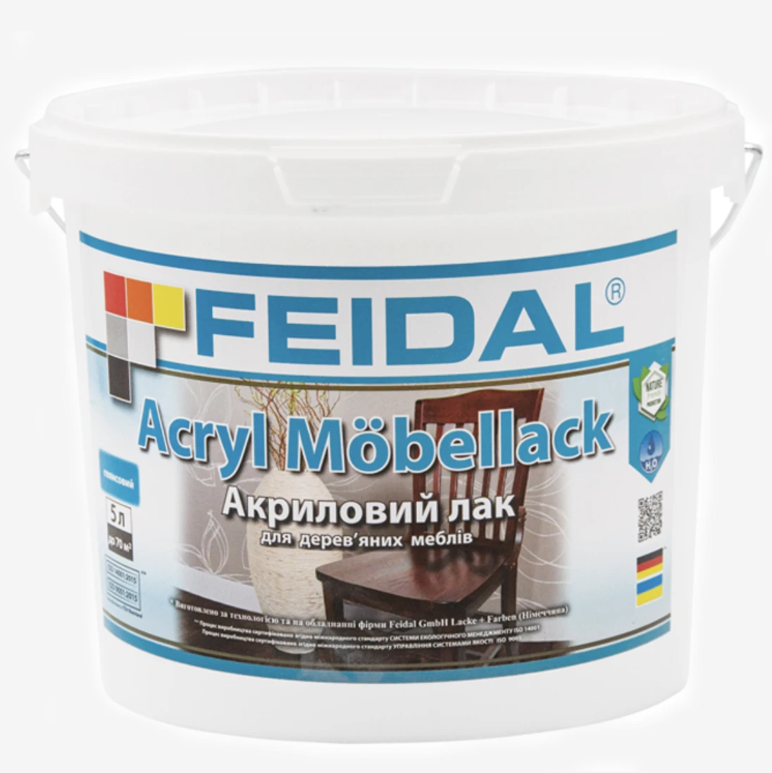Лак акриловый мебельный Feidal Acryl Möbellack глянцевый 5 л (1886454969) Лак акриловый мебельный Feidal Acryl Möbellack глянцевый 5 л (1886454969)