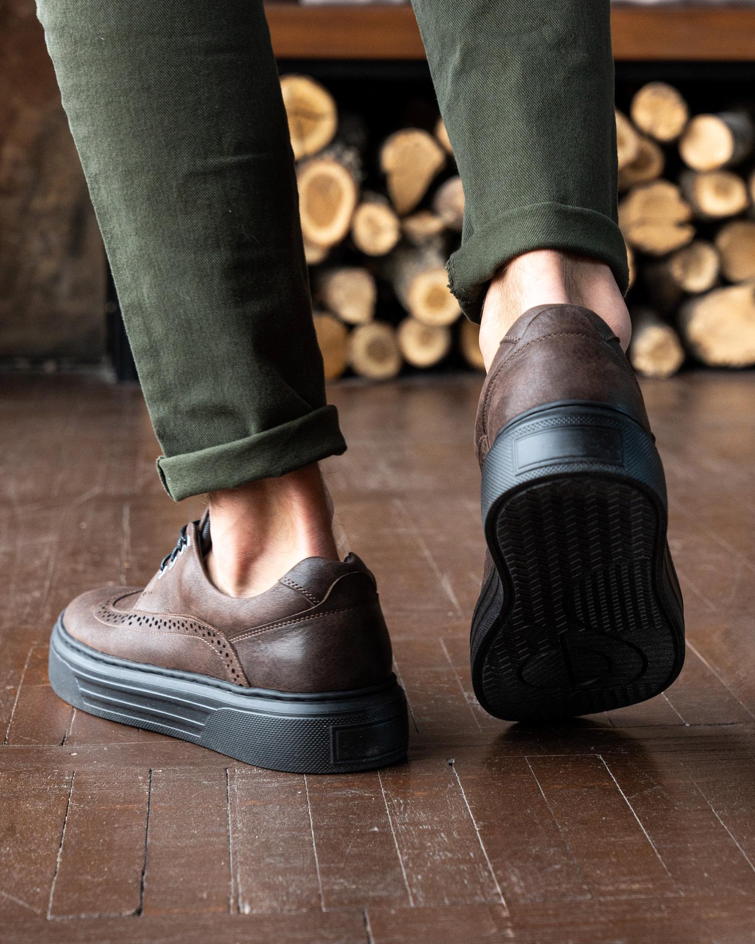 Кеды мужские брогированные STANLEY р. 41 Coffee - фото 5 Кеды мужские брогированные STANLEY р. 41 Coffee - фото 5