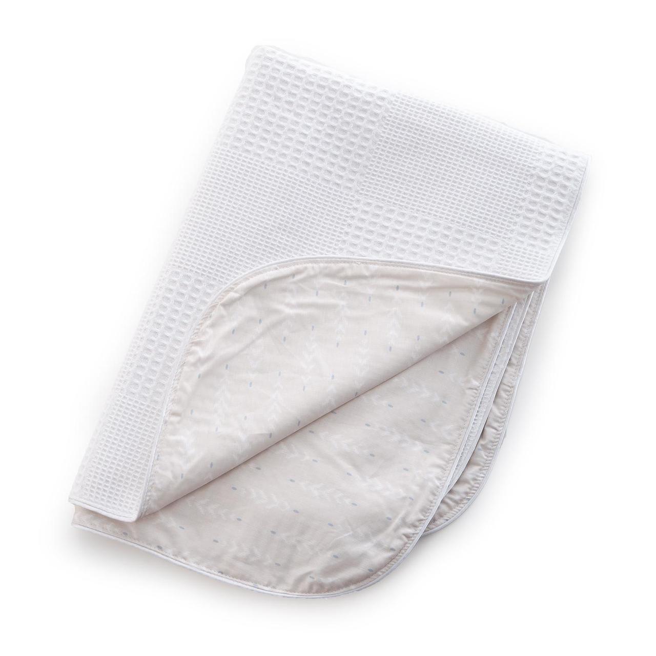 Набор плед и подушка детский Twins Waffle 100х80/40x60 см Бежевый