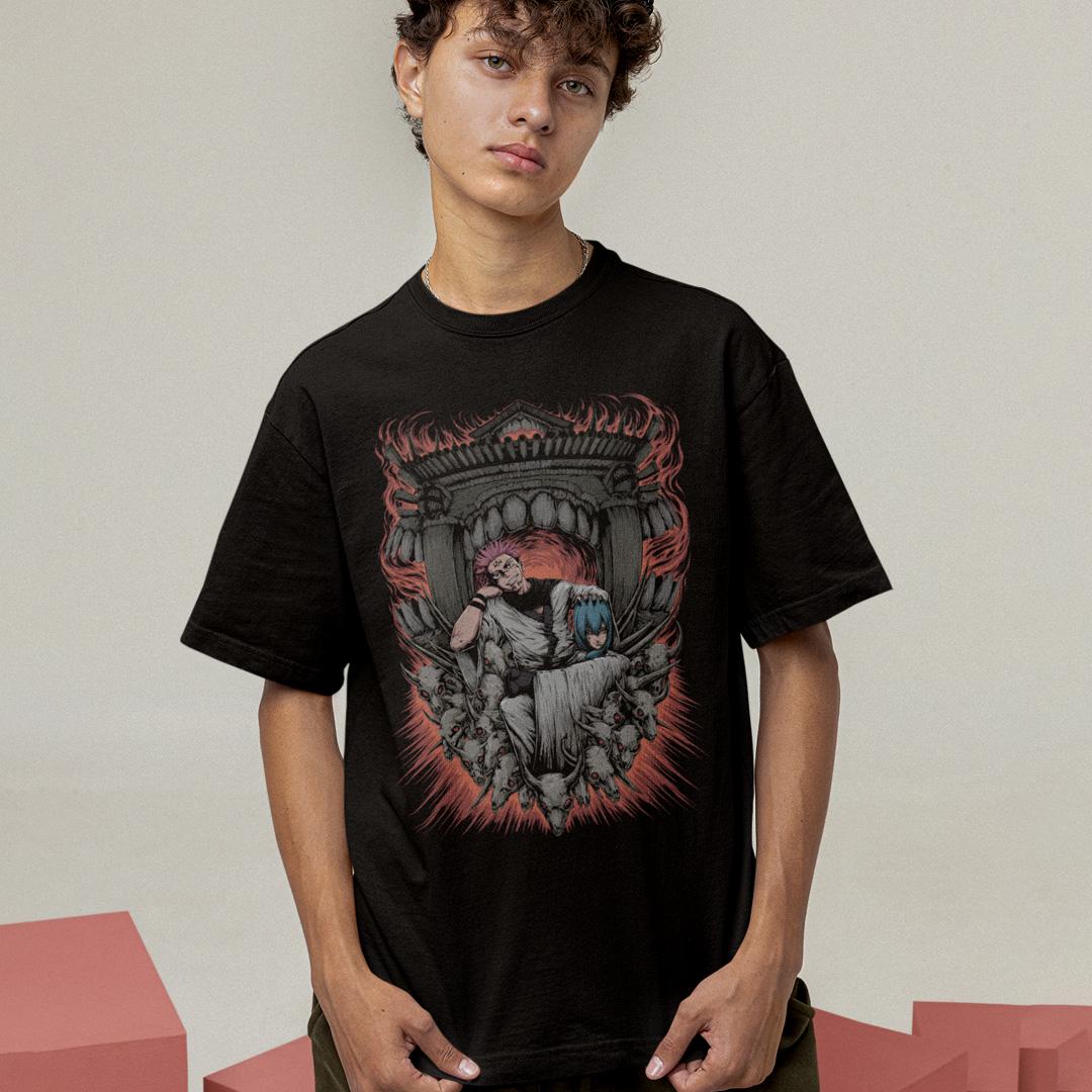 Футболка унисекс Jujutsu Kaisen Sukuna 3XL Черный (0000011863) Футболка унисекс Jujutsu Kaisen Sukuna 3XL Черный (0000011863)