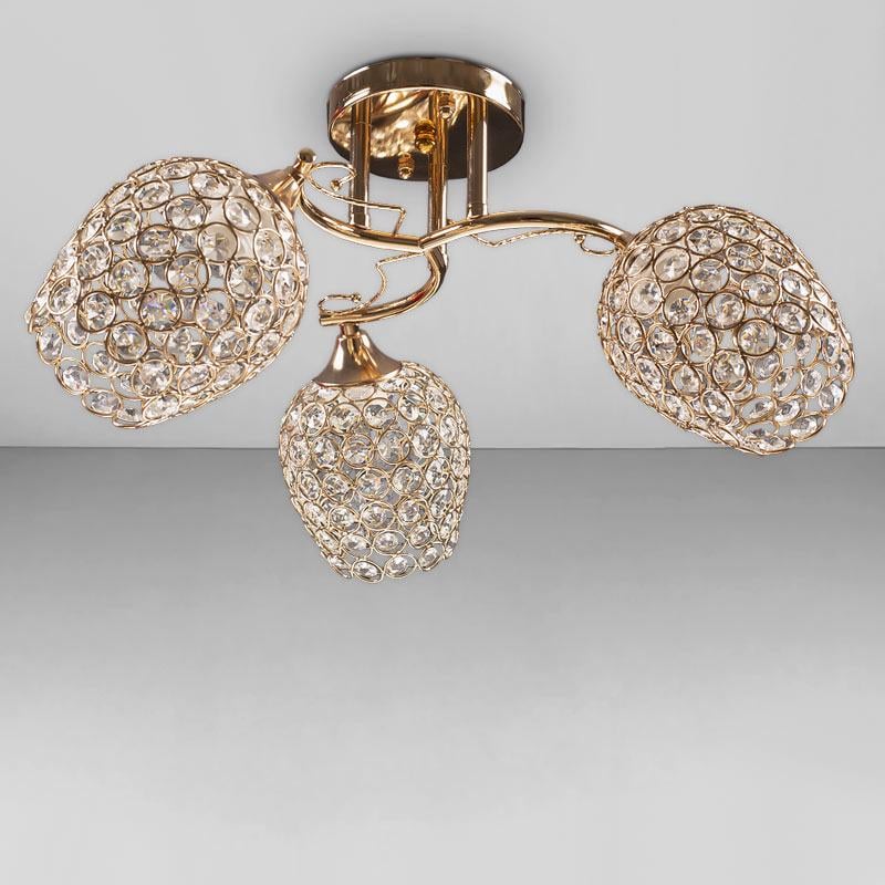 Люстра потолочная Light House SC-18253/3 50х50х23 см Золотой