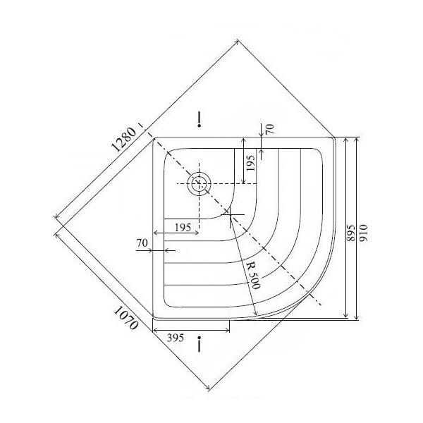 Піддон для душу Ravak Ronda ST XAU0000001 акриловий напівкруглий 91x91x19 см (89032) - фото 2