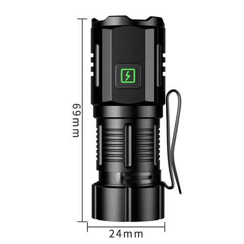 Фонарь F30-3XPG 1х16340A индикация заряда ЗУ Type-C чехол магнит Box (2259539992) - фото 7