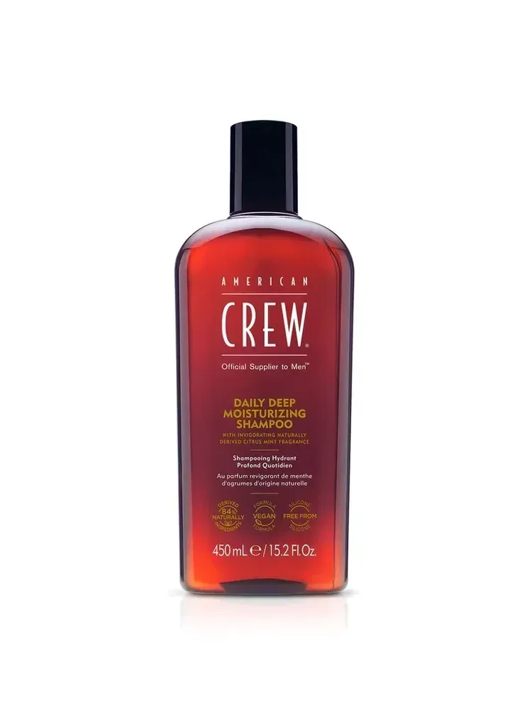 Шампунь зволожуючий American для чоловіків, Crew Deep Moisturizing Shampoo для сухого нормального волосся 450 мл Шампунь зволожуючий American для чоловіків, Crew Deep Moisturizing Shampoo для сухого нормального волосся 450 мл