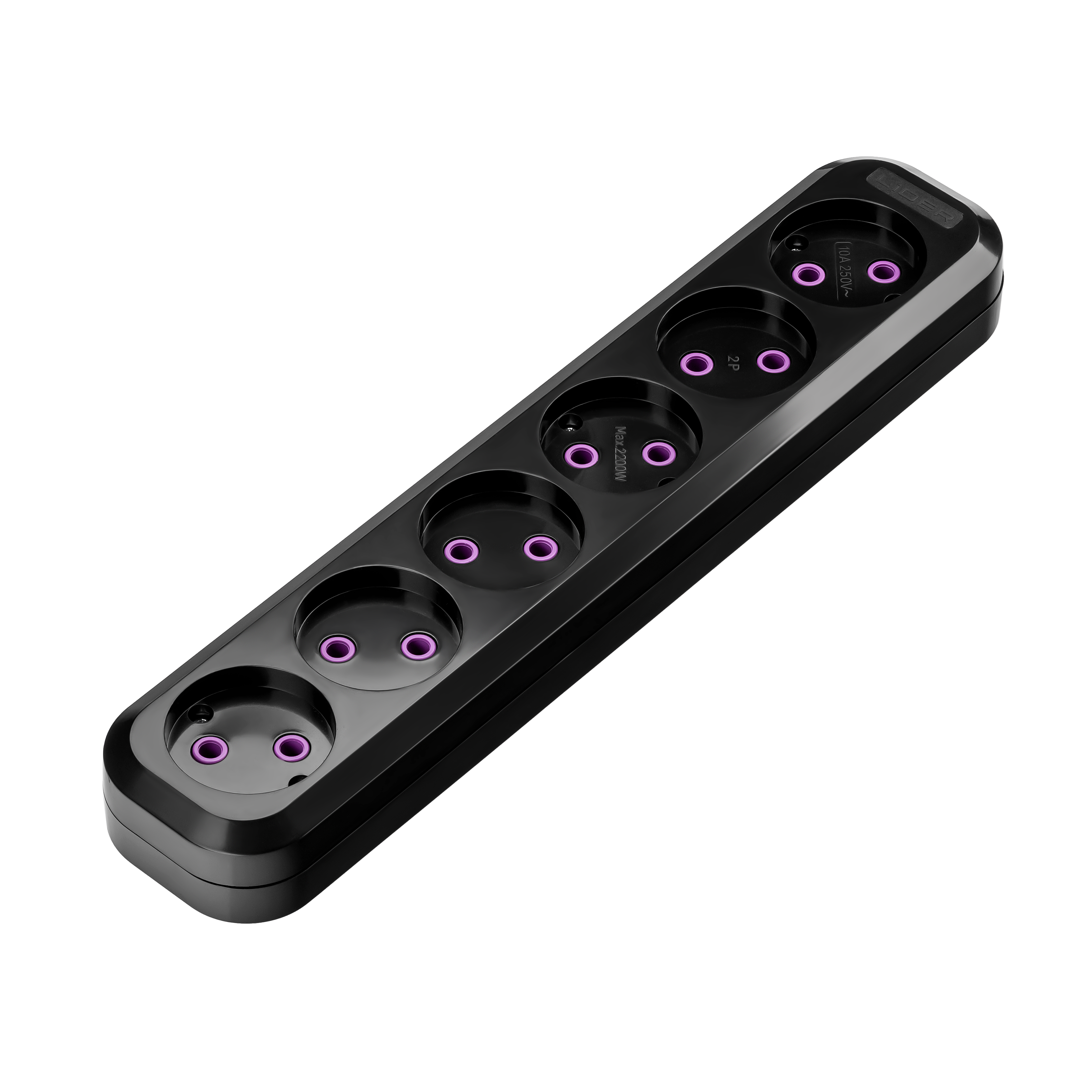 Розетка переносная Lider PROXIMA LRP16-610 Black (LRP16-610 Black)