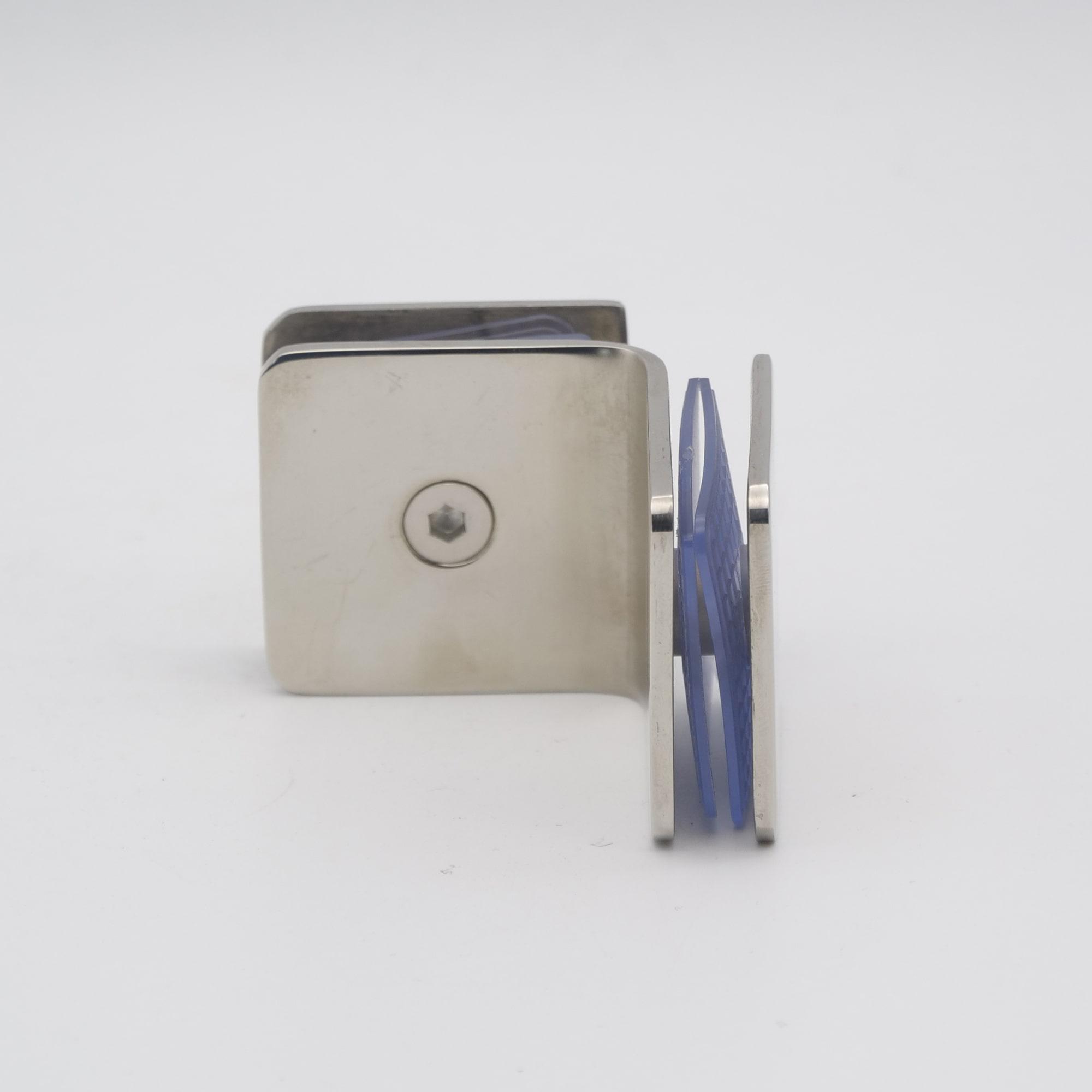 Стеклодержатель стекло/стекло 90 градусов полированная нержавеющая сталь - фото 3 Стеклодержатель стекло/стекло 90 градусов полированная нержавеющая сталь - фото 3