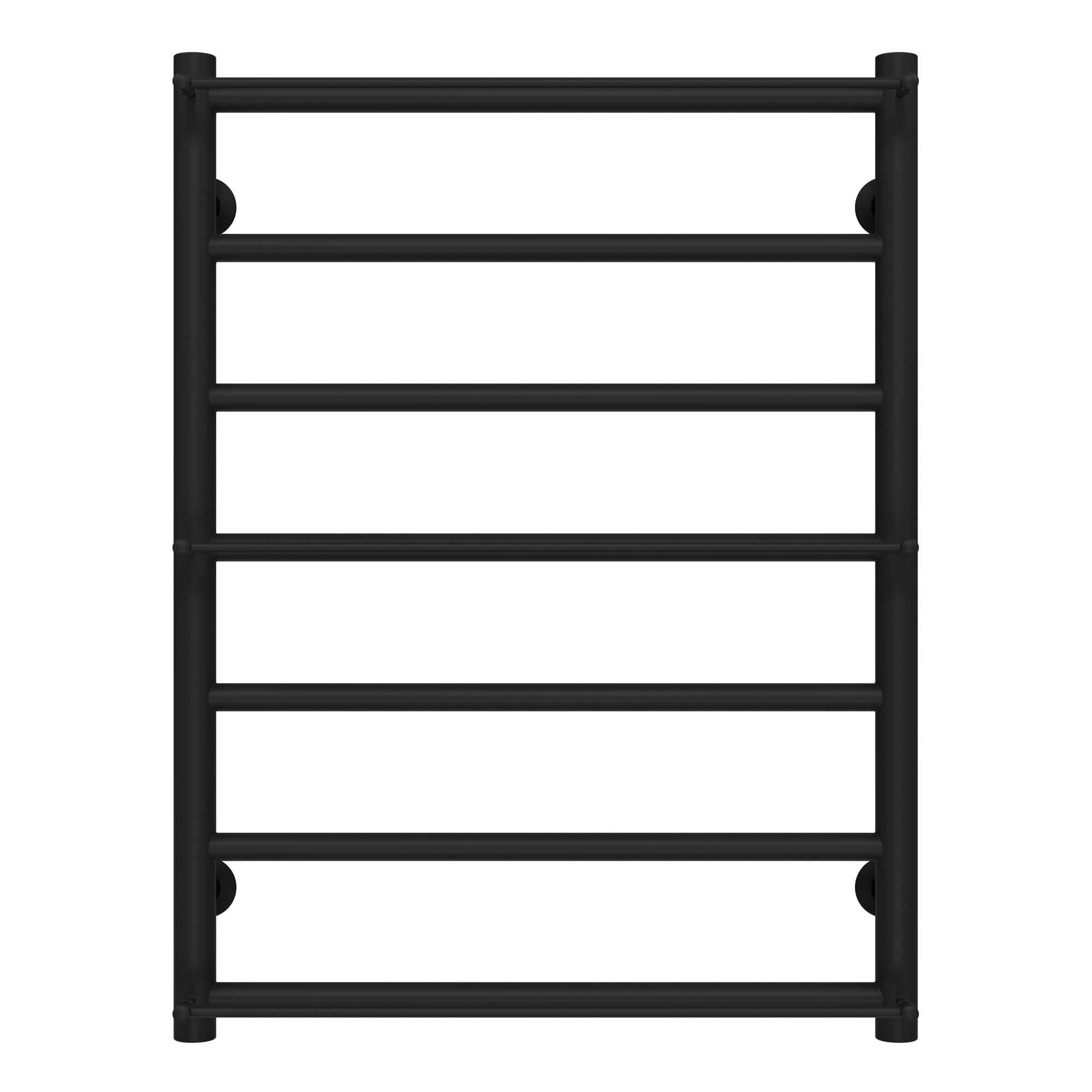 Полотенцесушитель водяной Deffi Ladder П7 боковое правое подключение нержавеющая сталь 500х700 мм Черный (C.LK.70.50.7.B.C)