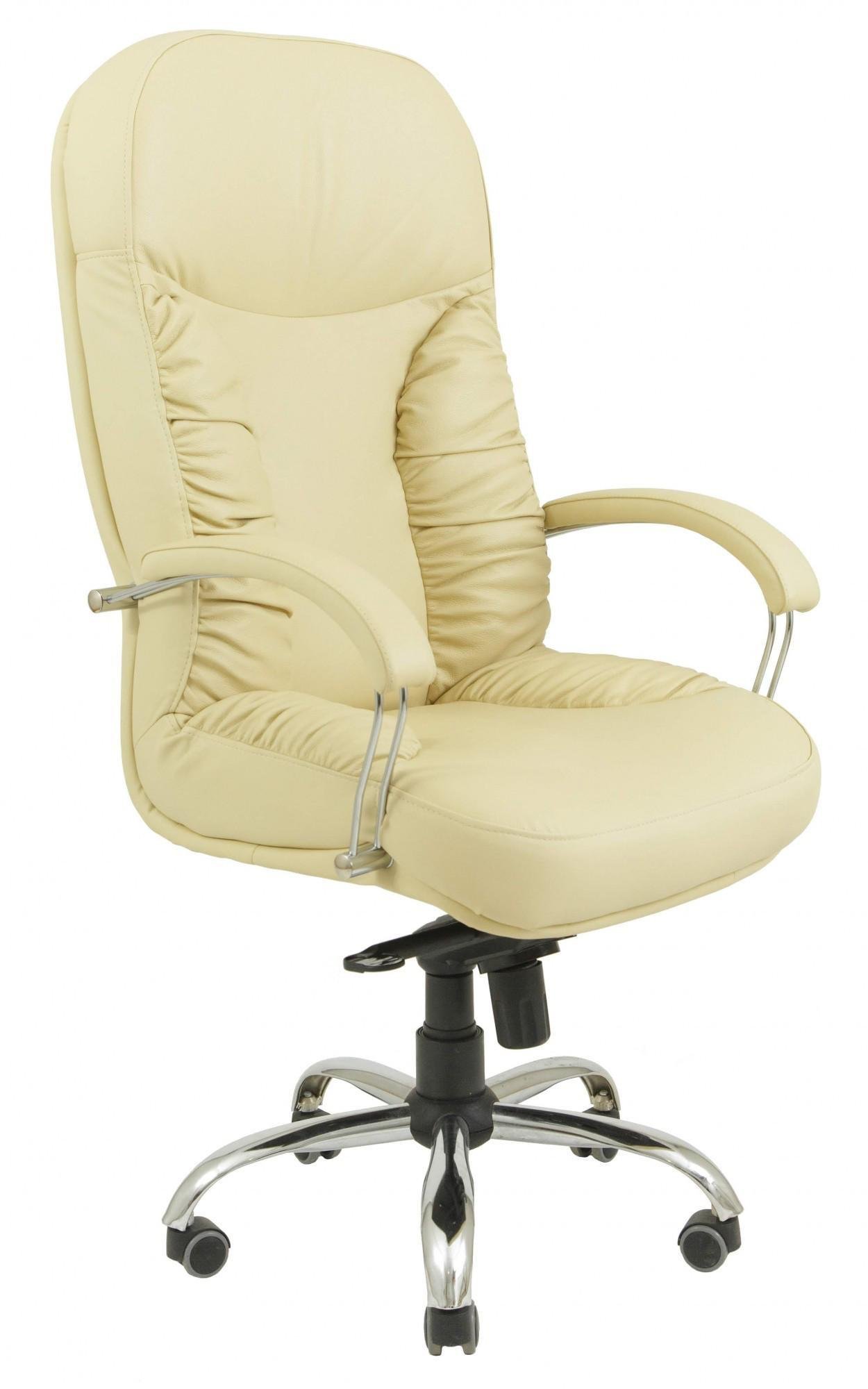 Кресло офисное компьютерное Буфорд Fly 2207 Хром М2 AnyFix Бежевый