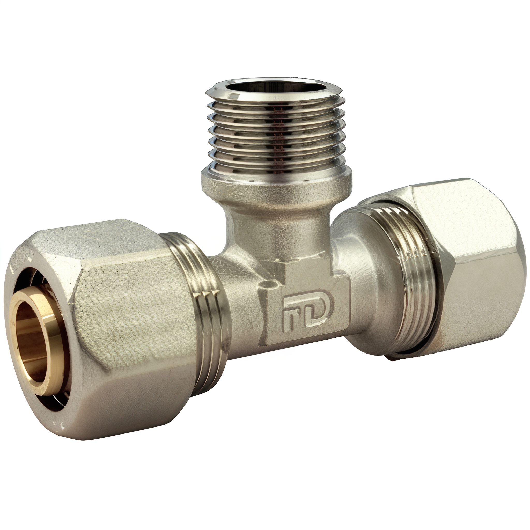 Трійник-обжим FADO S.r.l COMPRESS з переходом на зовнішню різьбу 20х1/2"х20 мм (RFT25)