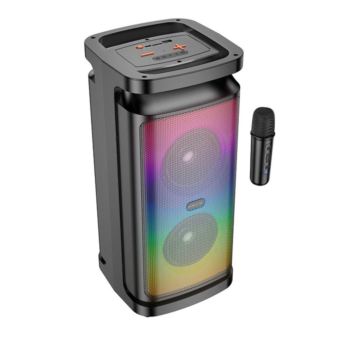 Портативная колонка беспроводная с микрофоном BOROFONE BP25 Vida BT5.4 speaker 3600mAh Black (6941991119422)