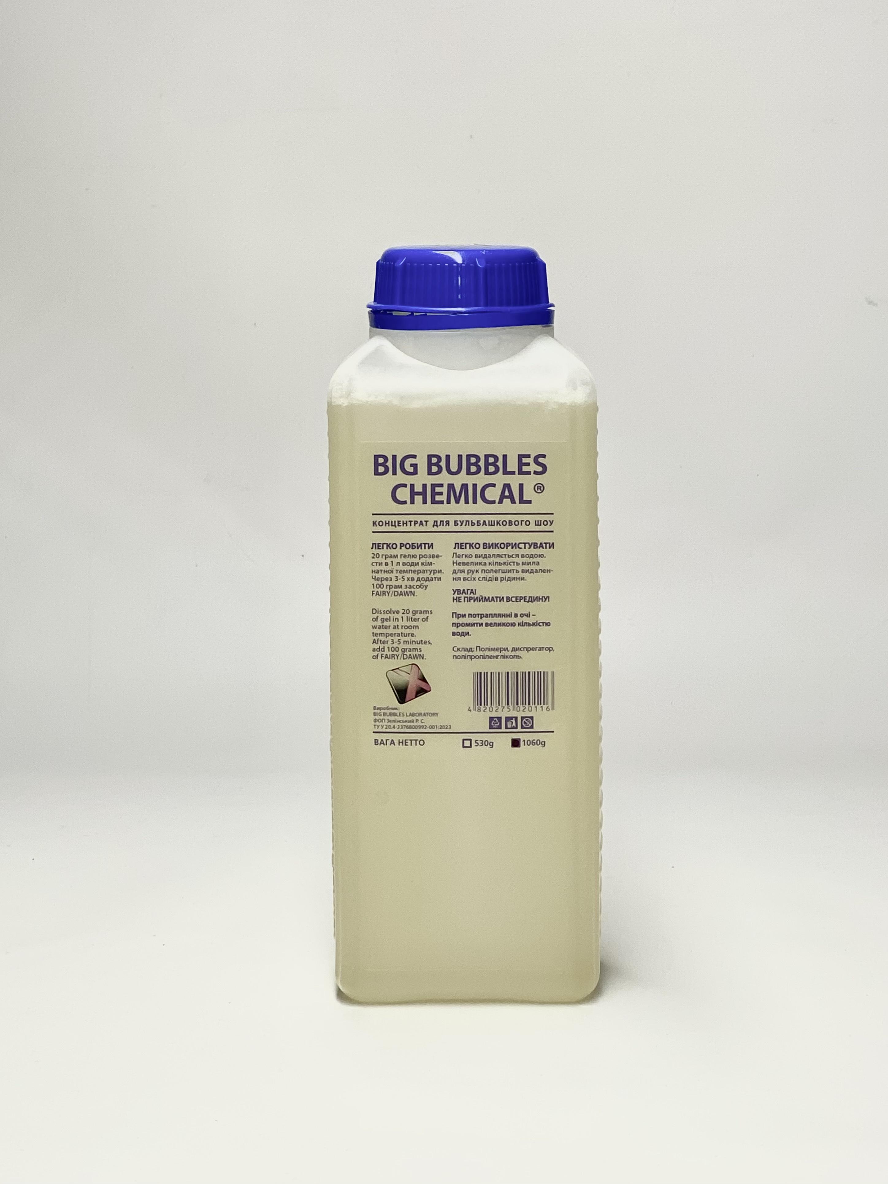 Концентрат для шоу мильних бульбашок Big Bubbles Chemical гель 1060 г (10015228)