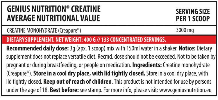 Креатин Genius Nutrition Creapure 300 g - фото 2