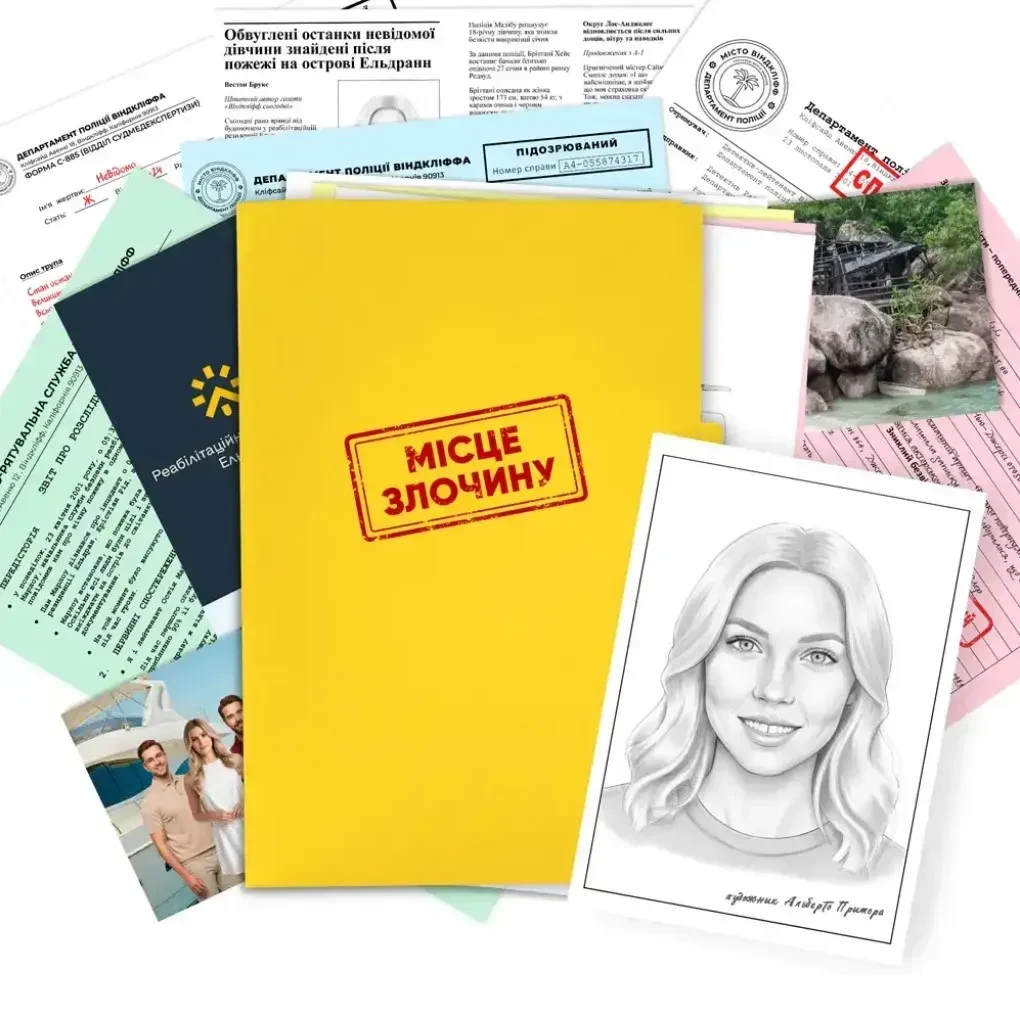 Настольная игра "Місце злочину: Вбивство на острові Ельдранн" (2957899153)