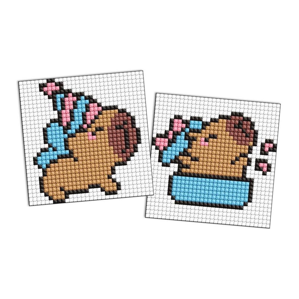 Алмазна мозаїка Капібара святкує AMS1164 на самоклеючій основі 9х9 см