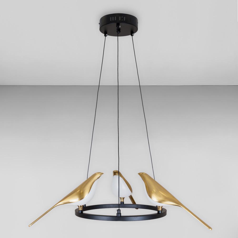 Люстра подвесная светодиодная Light House LS-18956-3 BRZ 18W Led 4000К Бронзовый/Черный 