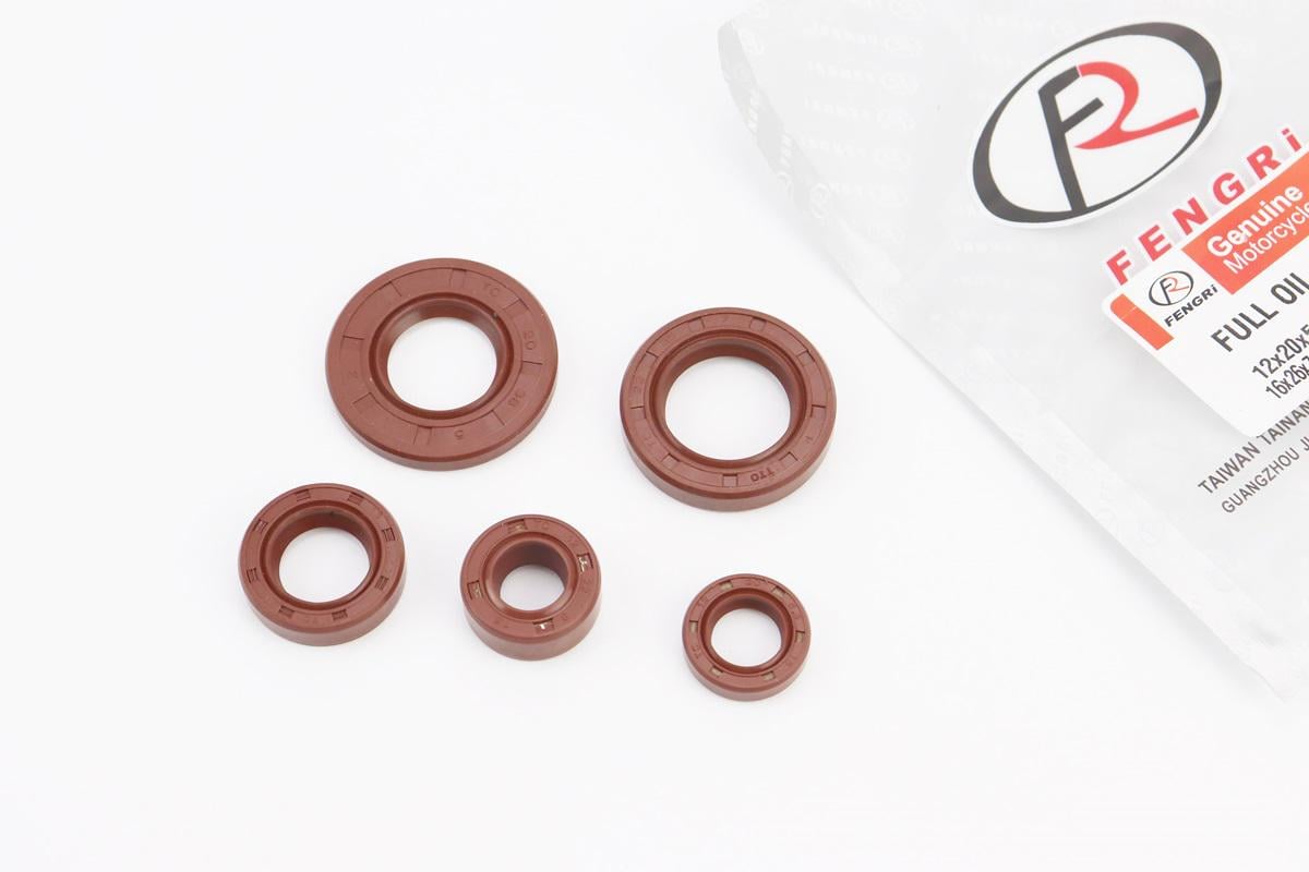 Сальники двигателя BOXER BM/ВМX 150cc 5 шт. 12x20x5,5 мм/12x22x9 мм/16x26x7 мм/20x38x5 мм/22x35x7 мм (358434)