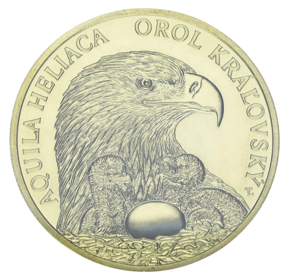 Коллекционная монета Словакия 5 евро 2025 UNC Флора и фауна Словакии Орел могильник (М22248)