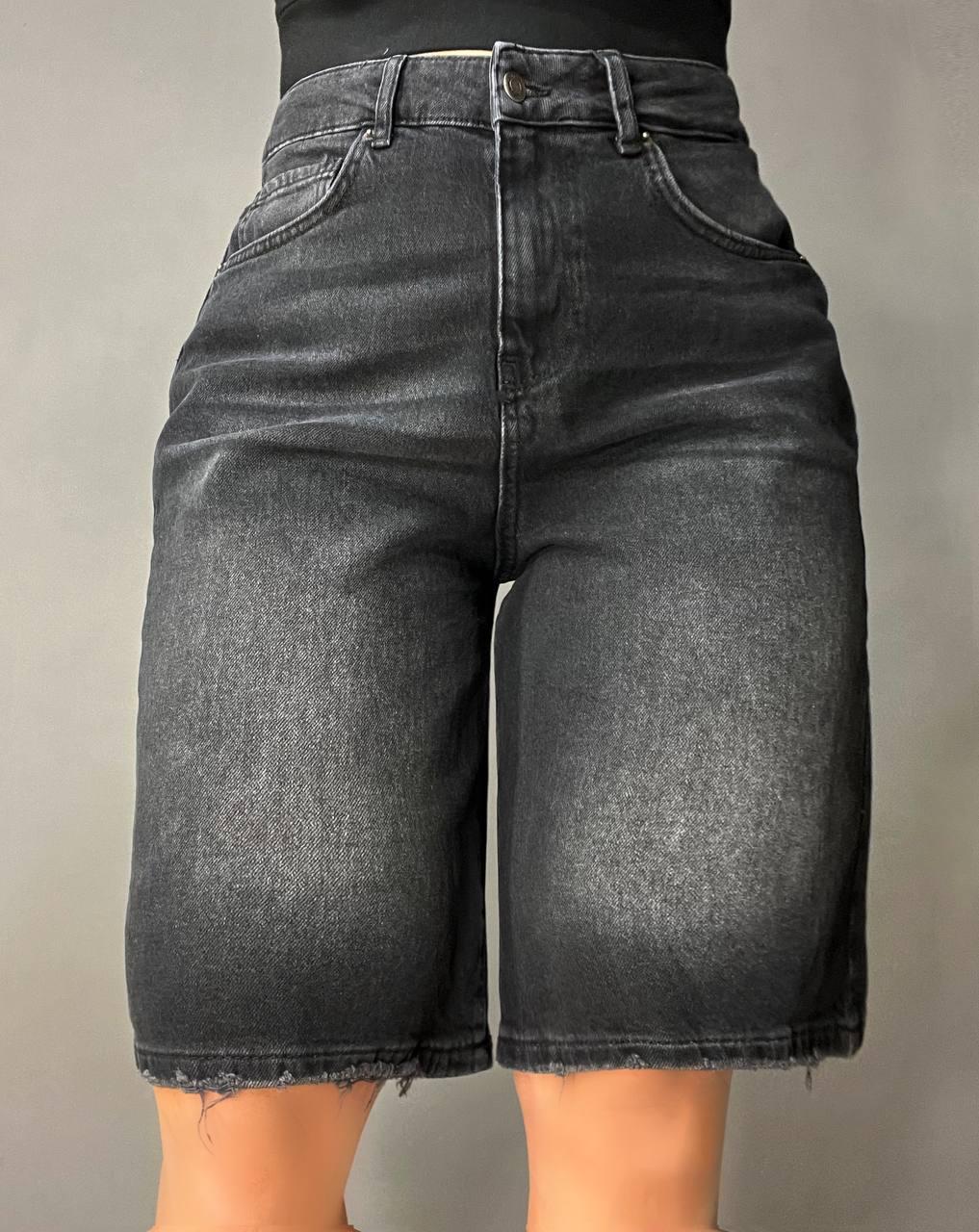 Шорты женские джинсовые Zeo Basic 4869 бермуды большие р. 44 Черный (4280) - фото 10 Шорты женские джинсовые Zeo Basic 4869 бермуды большие р. 44 Черный (4280) - фото 10