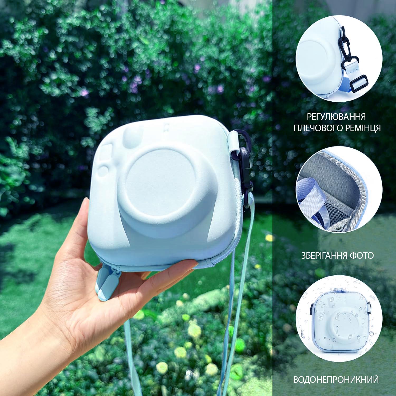 Чехол Fujifilm для Instax Mini 12/11/99/7+/40/Evo Blue - фото 6