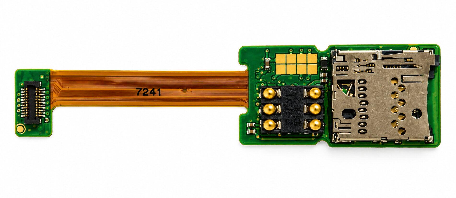 Лоток SIM-карти для Nokia E65 зі шлейфом картки пам'яті (000019049)