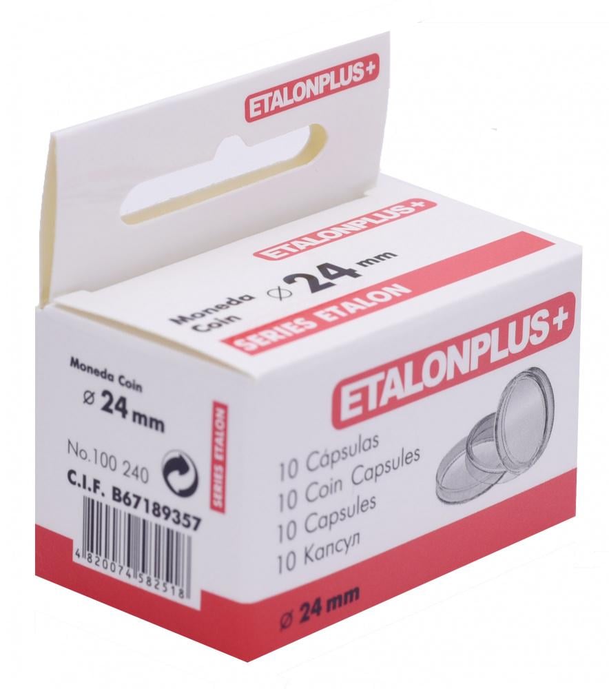 Капсулы Etalonplus для монет 24 мм 10 шт. (А14269) - фото 2 Капсулы Etalonplus для монет 24 мм 10 шт. (А14269) - фото 2